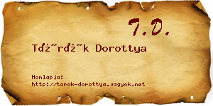 Török Dorottya névjegykártya