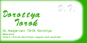 dorottya torok business card