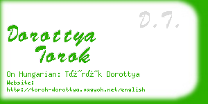 dorottya torok business card